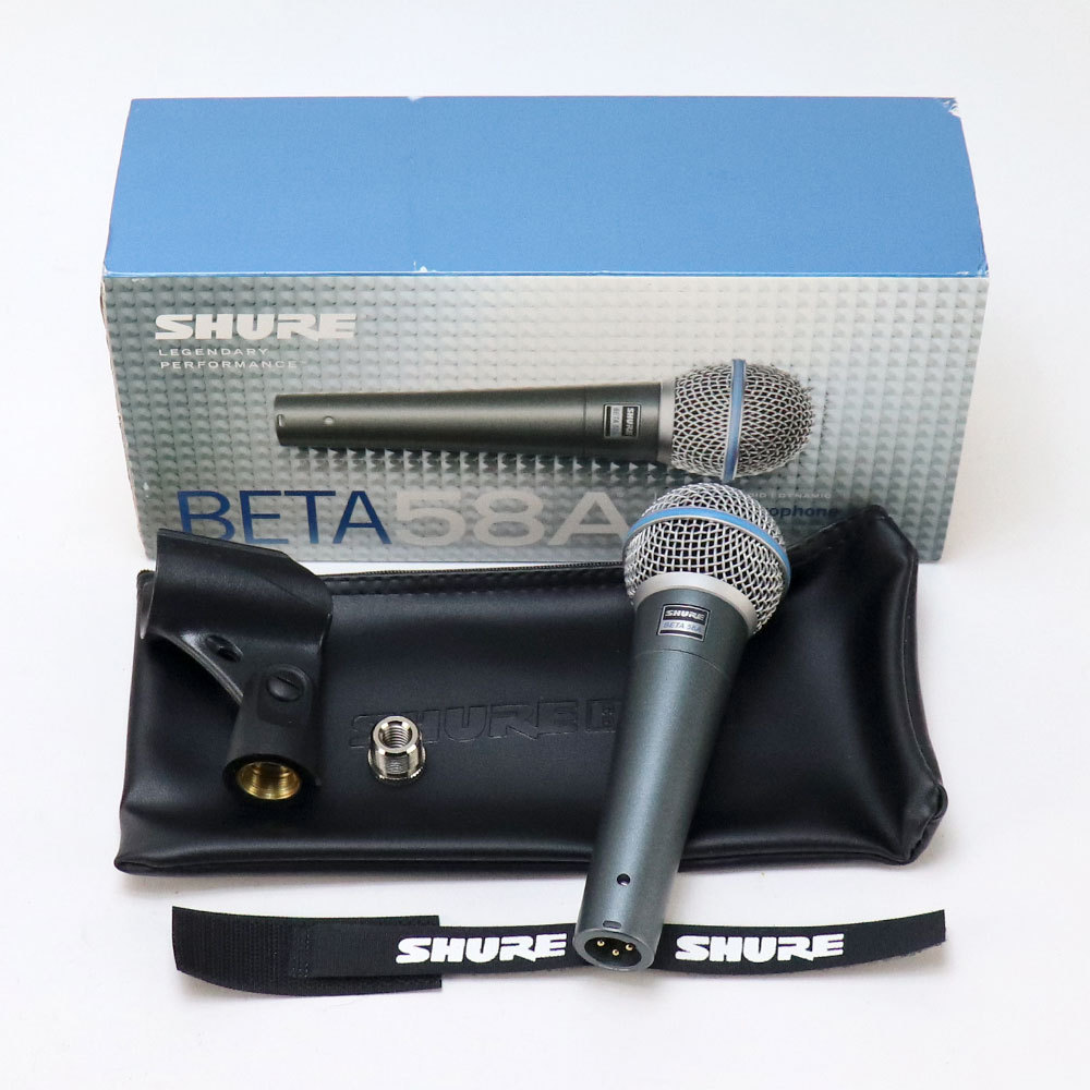USED)SHURE BETA58Aダイナミックマイク 専用ケース付き 中古 マイク