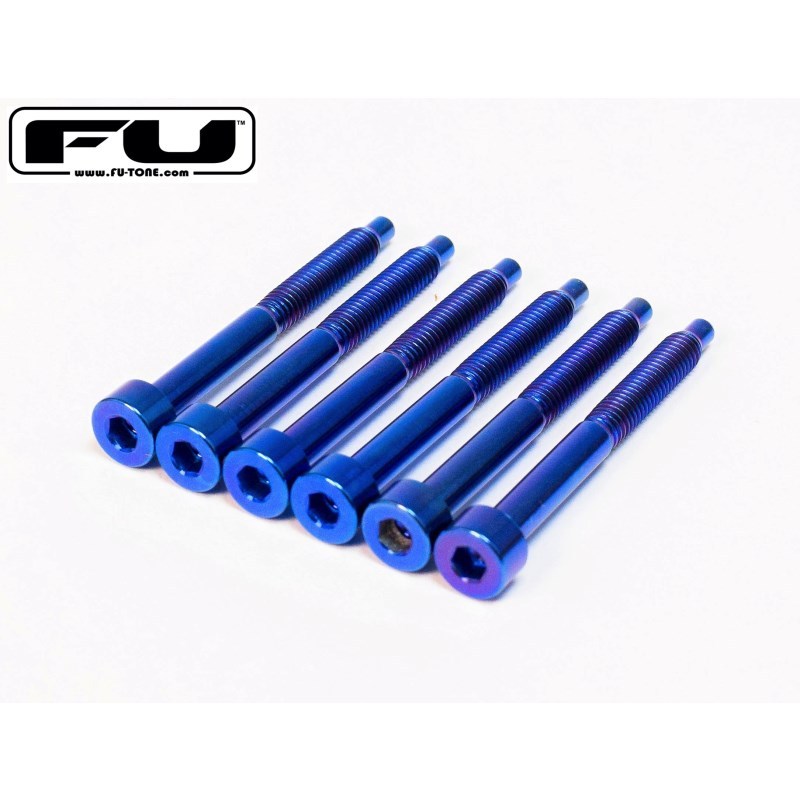 FU-Tone Titanium String Lock Screw Set (6) - BLUE
