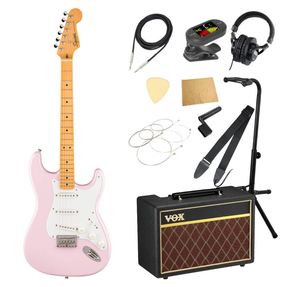 Squier エレキギター 初心者セット アイボリー Squier by Fender Classic Vibe '70s Stratocaster HT HSS