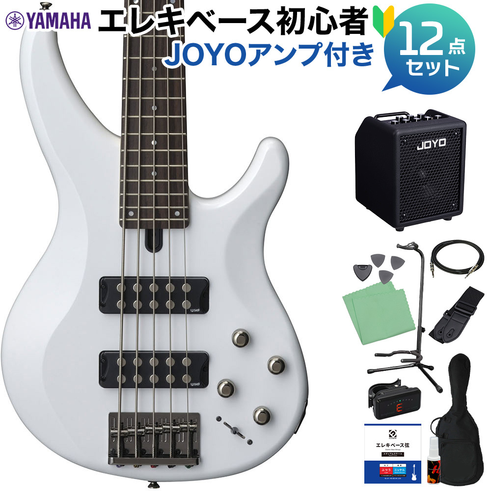 YAMAHA TRBX305 WH (ホワイト) 5弦ベース初心者12点セット 【JOYO