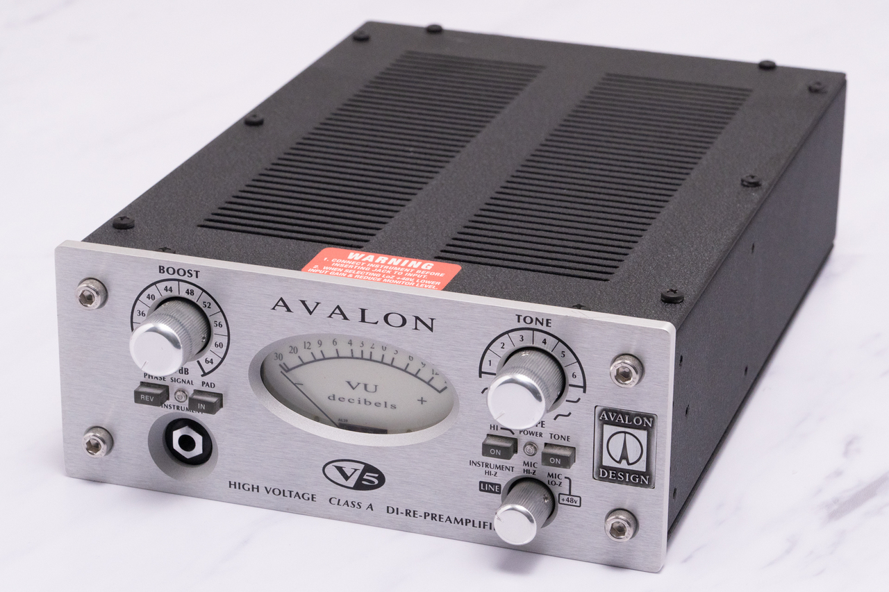 609 AVALON V5 マイクプリアンプ Avalon V5 Microphone Preamp - Silver | Sweetwater