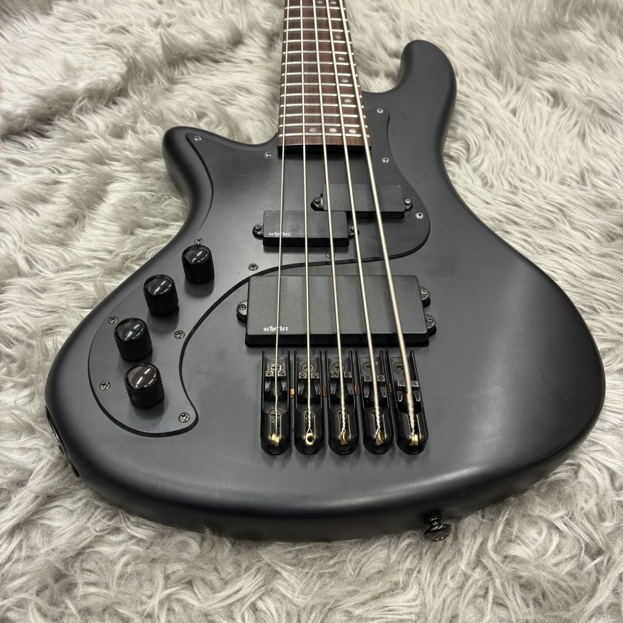 SCHECTER 【中古】Stiletto STEALTH-5 LH/SBK【サテンブラック 