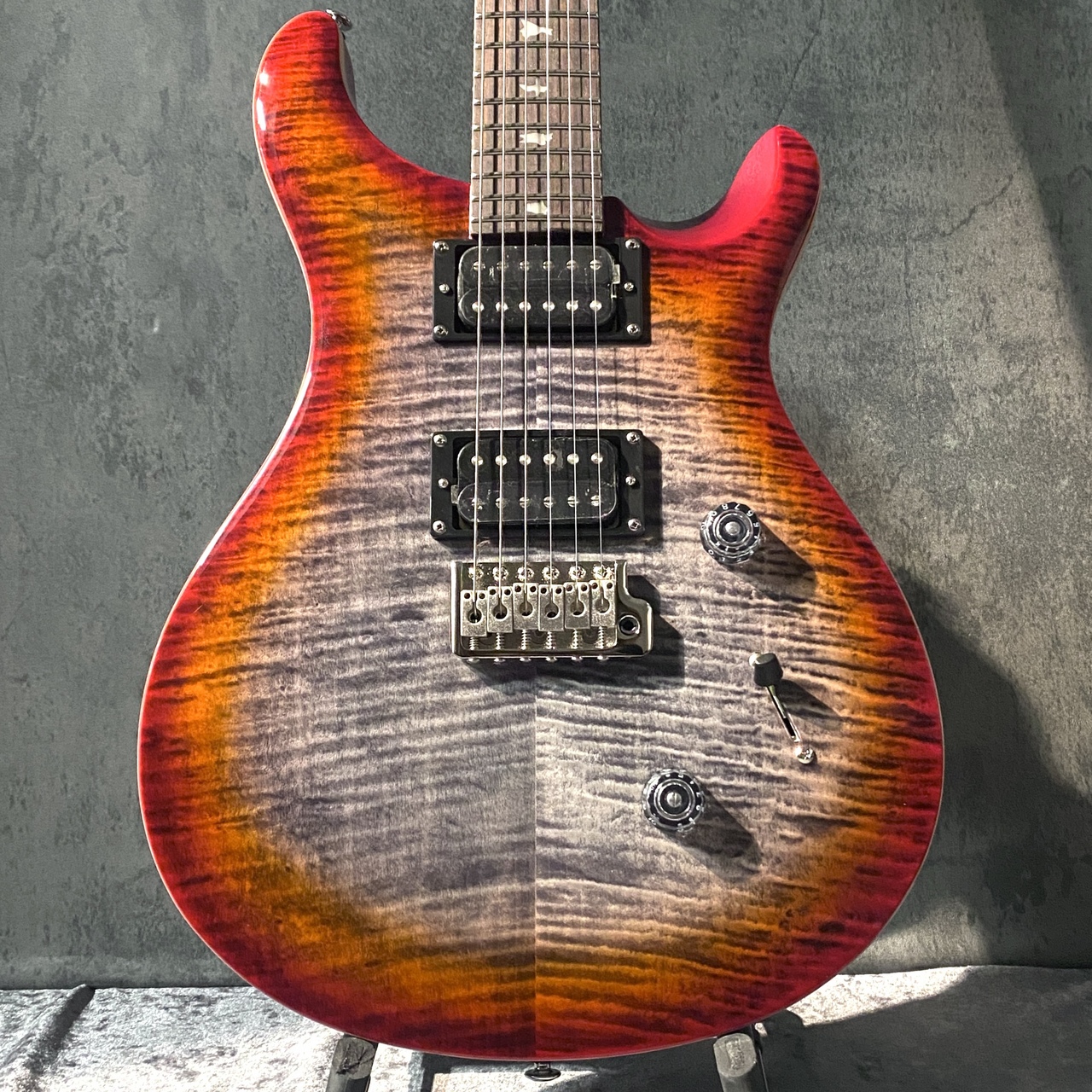 Paul Reed Smith(PRS) 【獄炎杢個体】SE Custom24 -Charcoal Cherry