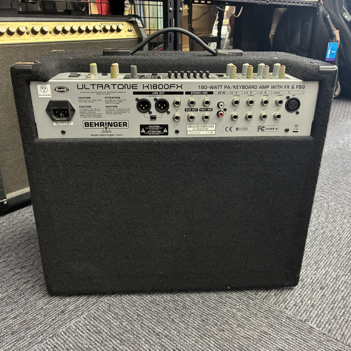 中古 BEHRINGER ベリンガー K1800FX PA/キーボードアンプ 楽天市場】BEHRINGER ベリンガー/キーボードアンプ/K1800FX/B