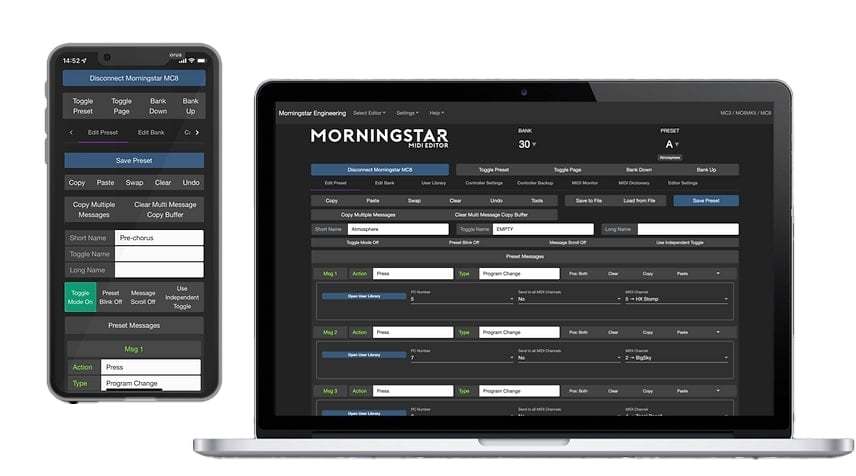 Morningstar MC3 Programmable MIDI Controller w/ 3 Switches, 1