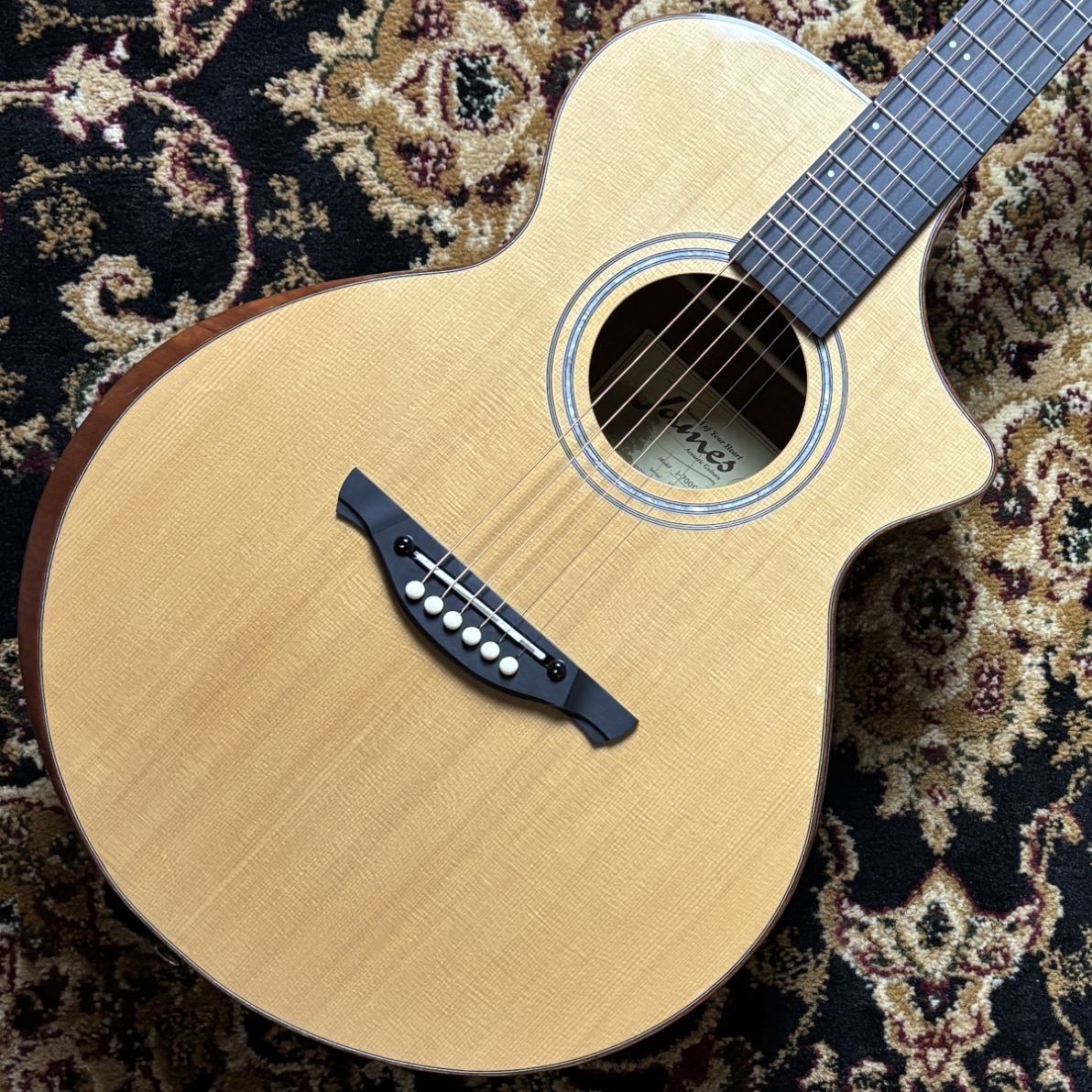 James 【現物画像】 J-700CII NAT エレアコ 生音エフェクト エルボー