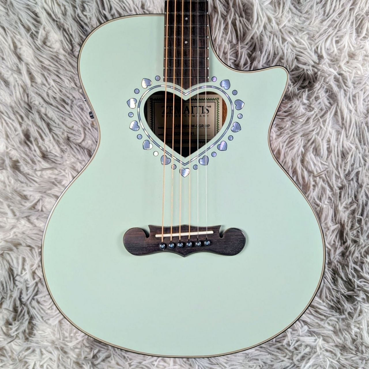 Zemaitis CAM-90HCW Gloss Green Mother of Pearl【現物画像】5/22更新