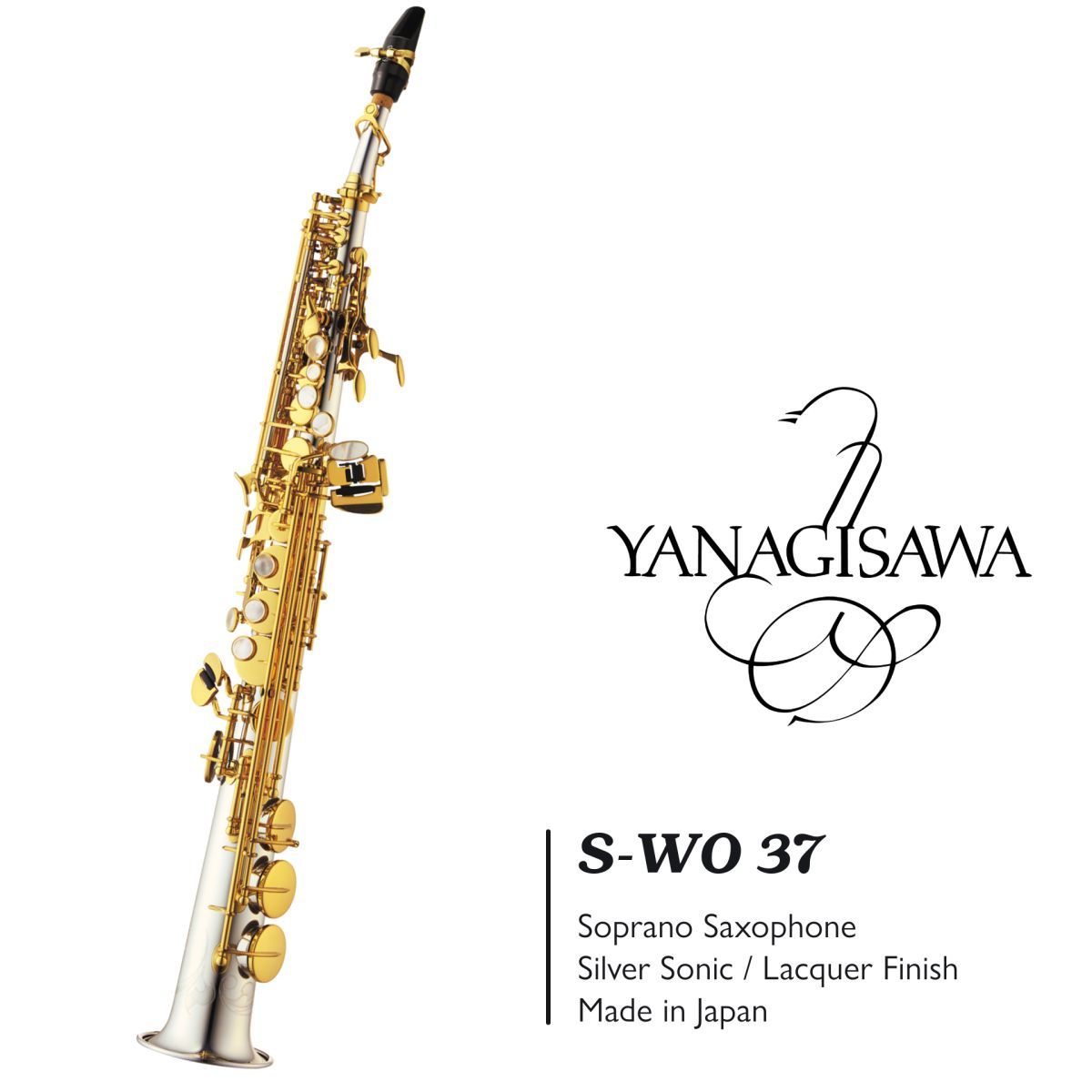 ヤナギサワ　WO-37用ネック　(シルバー) YANAGISAWA S-WO37 【新品】【デタッチャブルネック】【銀製管体