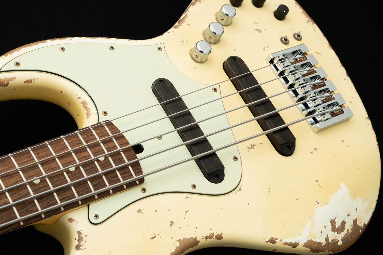 XOTIC XJ-1T エレキベース ホワイト XJ-1T 5st Medium Aged -Sonic Blue Blonde- | 【クロサワ楽器店