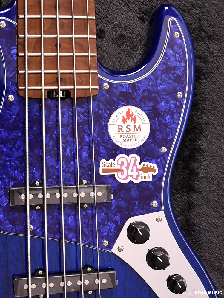 Bacchus Bacchus 5弦ベース WL5-ASH/RSM STB (BLUE-PG
