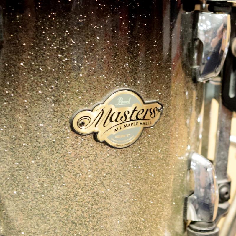 Pearl USED 中古 Masters Custom MCX 4pcs Drum Set - Black Sparkle 