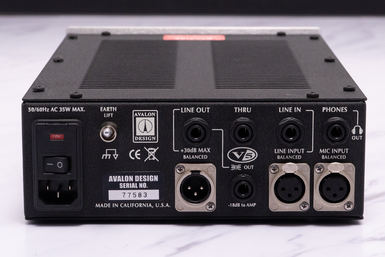 AVALON DESIGN V5 HIGH VOLTAGE DI-RE-PREAMPLIFIER Silver【GIB