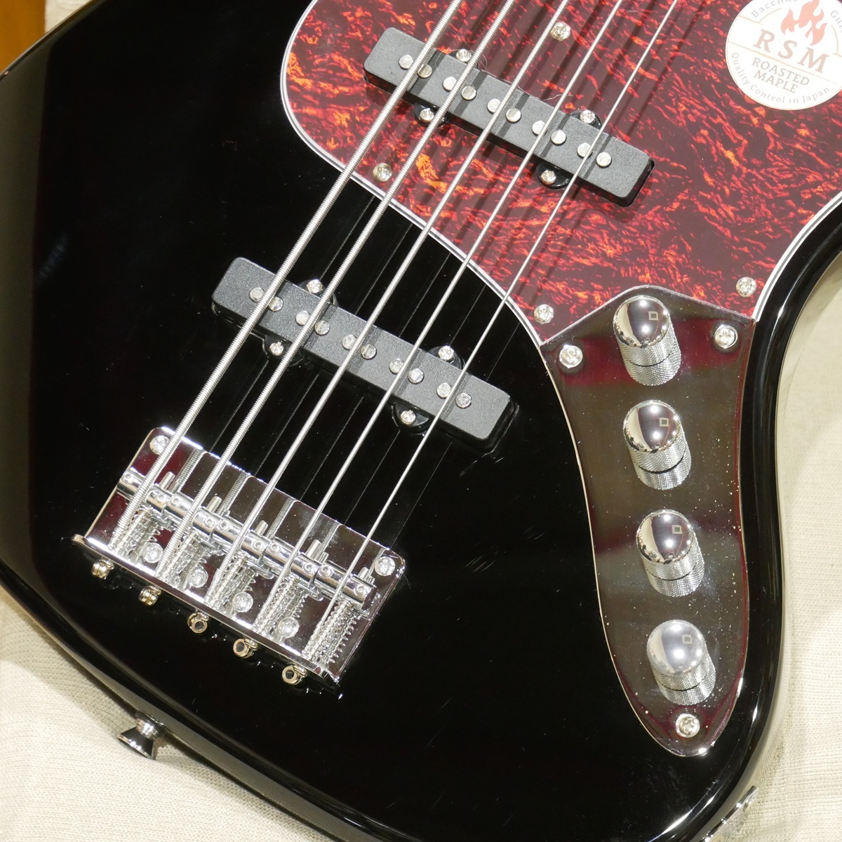 Bacchus WJB5-1DX-AC RSM/M BLK (Black) 【アクティブ5弦ベース