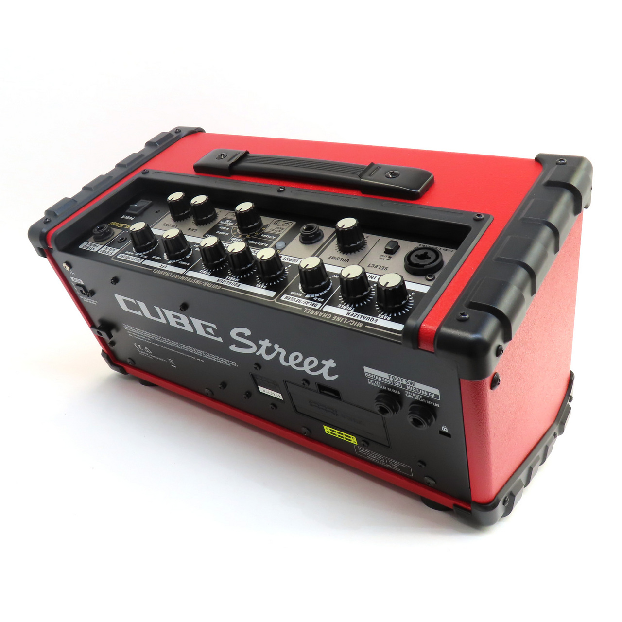 Roland CUBE Street ステレオアンプ Red PSB-100 ROLAND ( ローランド ) CUBE Street Red ポータブルギターアンプ