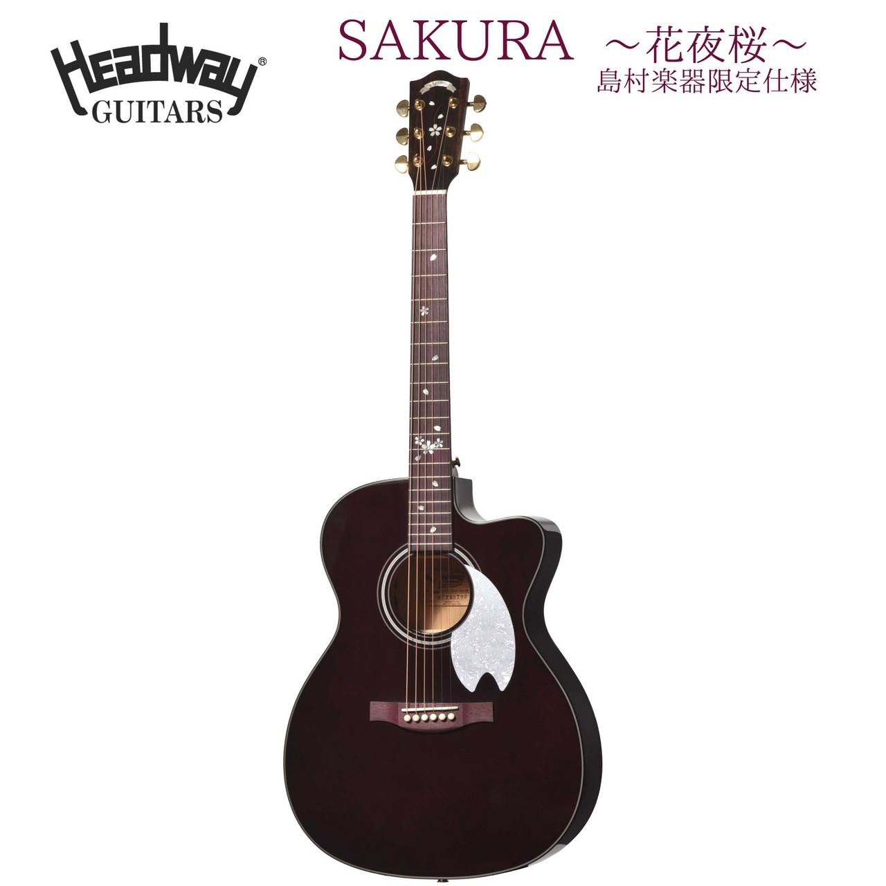 Headway SHOC-SAKURA 花夜桜 アコースティックギター Japan Tune-up