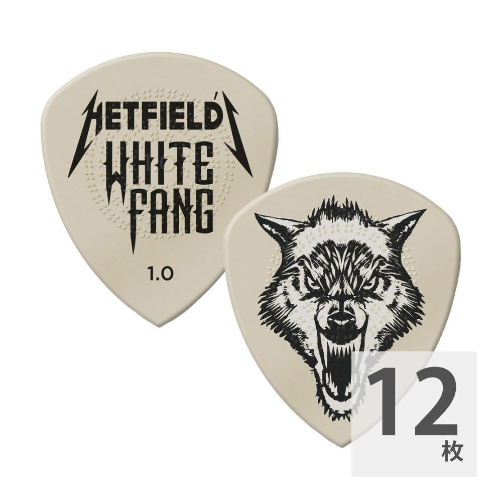 Jim Dunlop PH122 1.0mm Hetfield'S White Fang Custom Flow Pick ギターピック×12枚