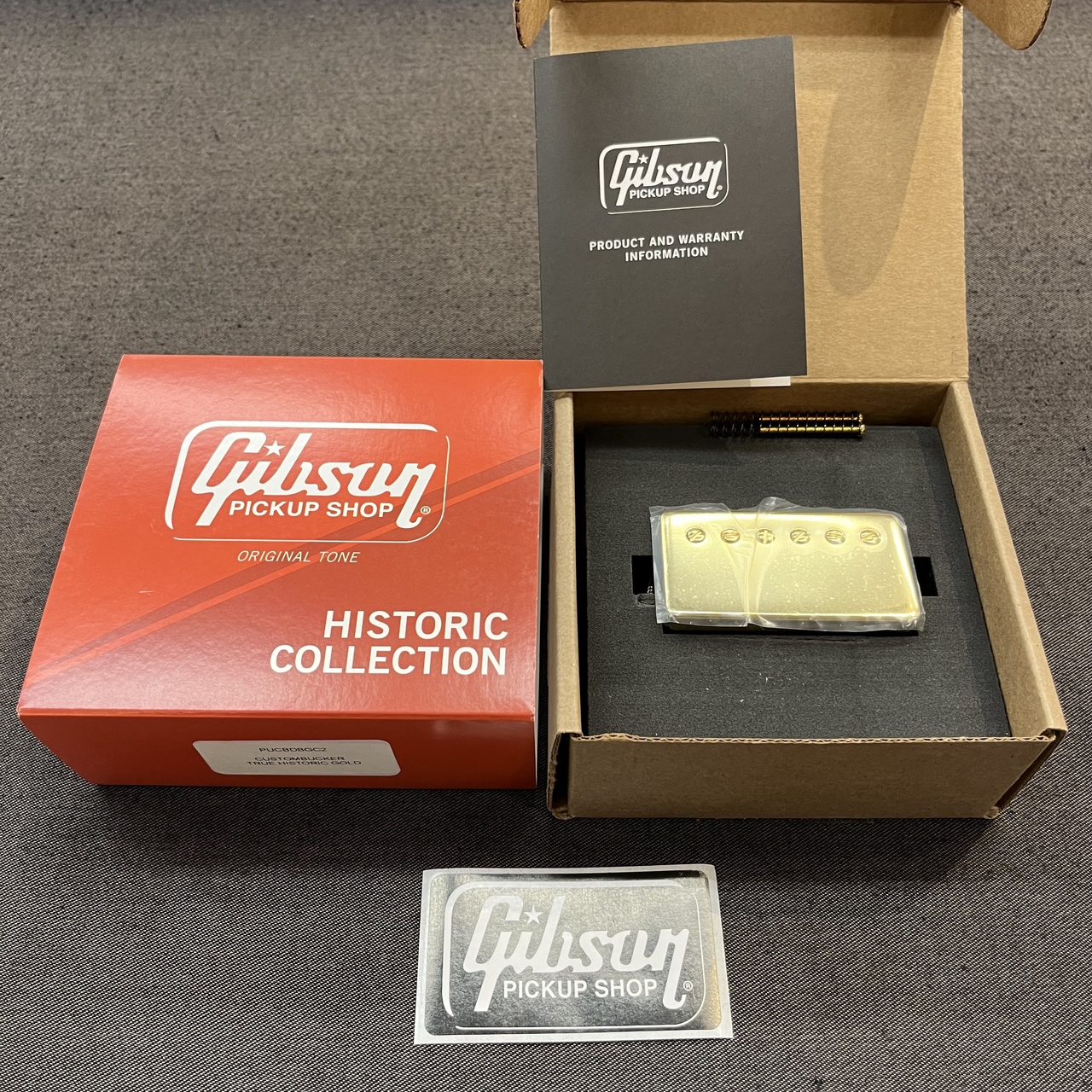 Gibson Custombucker (Double Black, True Historic Gold Covers, 2-conductor,  Unpotted, Alnico 3（新品）【楽器検索デジマート】