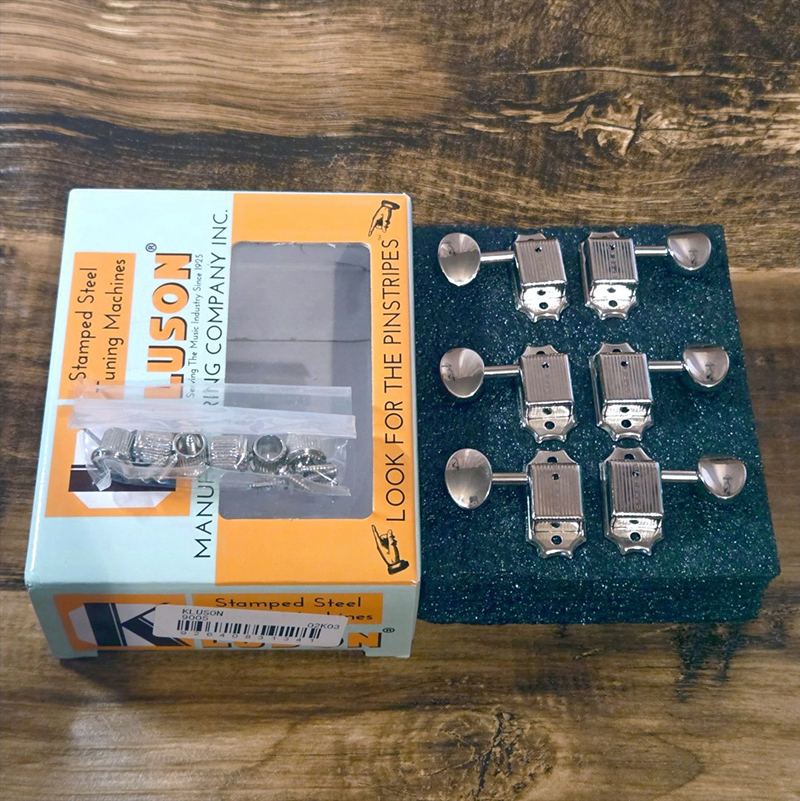 Kluson 3+3 oval metal single line Nickel（中古）【楽器検索デジマート】