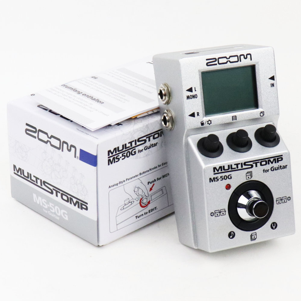 【未使用、新品同様】ZOOM MS-50G+ マルチエフェクター ZOOM / MS-50G+の特徴と使い方等をレビュー。MS-50Gから大きく