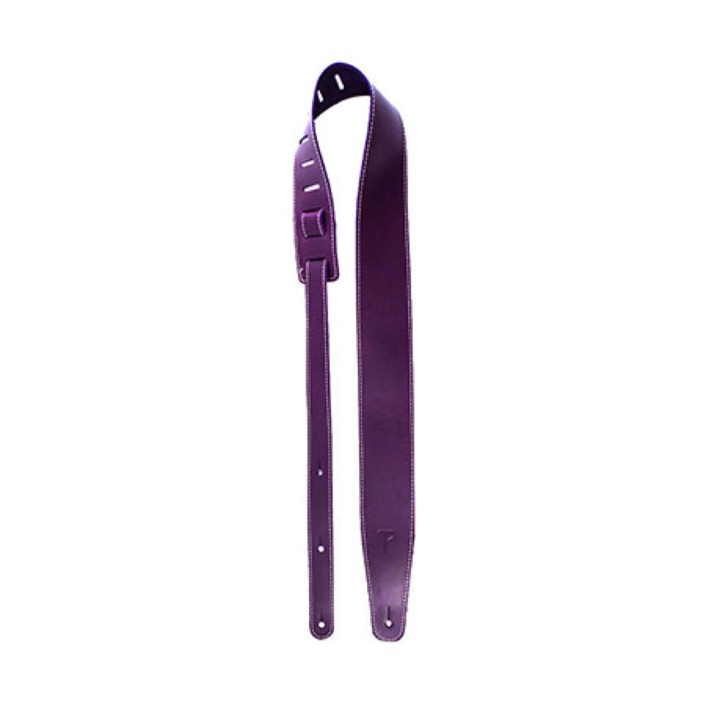 Perri's ペリーズ SP25S-7288 2.5インチ PURPLE Baseball Leather Guitar Strap ギターストラップ