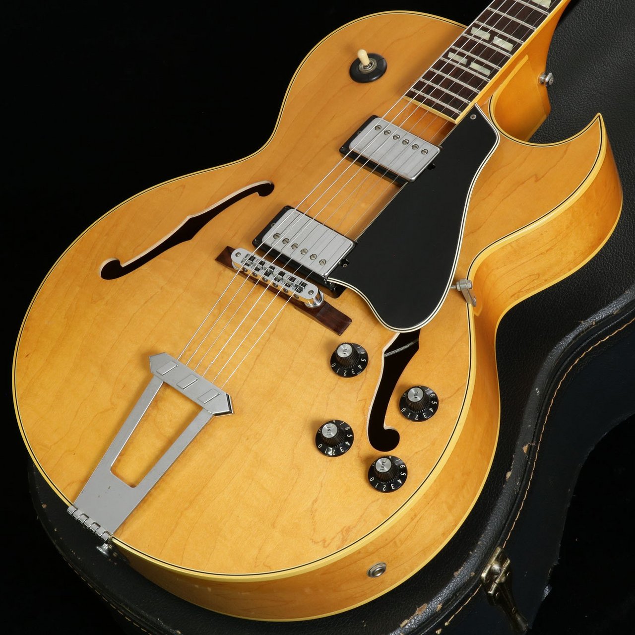 レストア済み　昭和レトロ　日本製　シンボデイ　フルアコ　エレキギター レストア済み 昭和レトロ 日本製 シンボデイ フルアコ エレキ