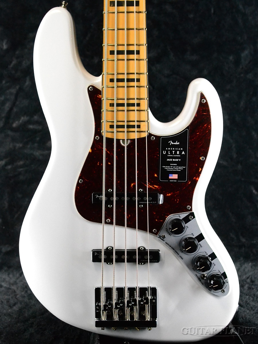 Fender USA American Ultra Jazz Bass V -Arctic Pearl / Maple-【ローン金利48回まで0%!!】