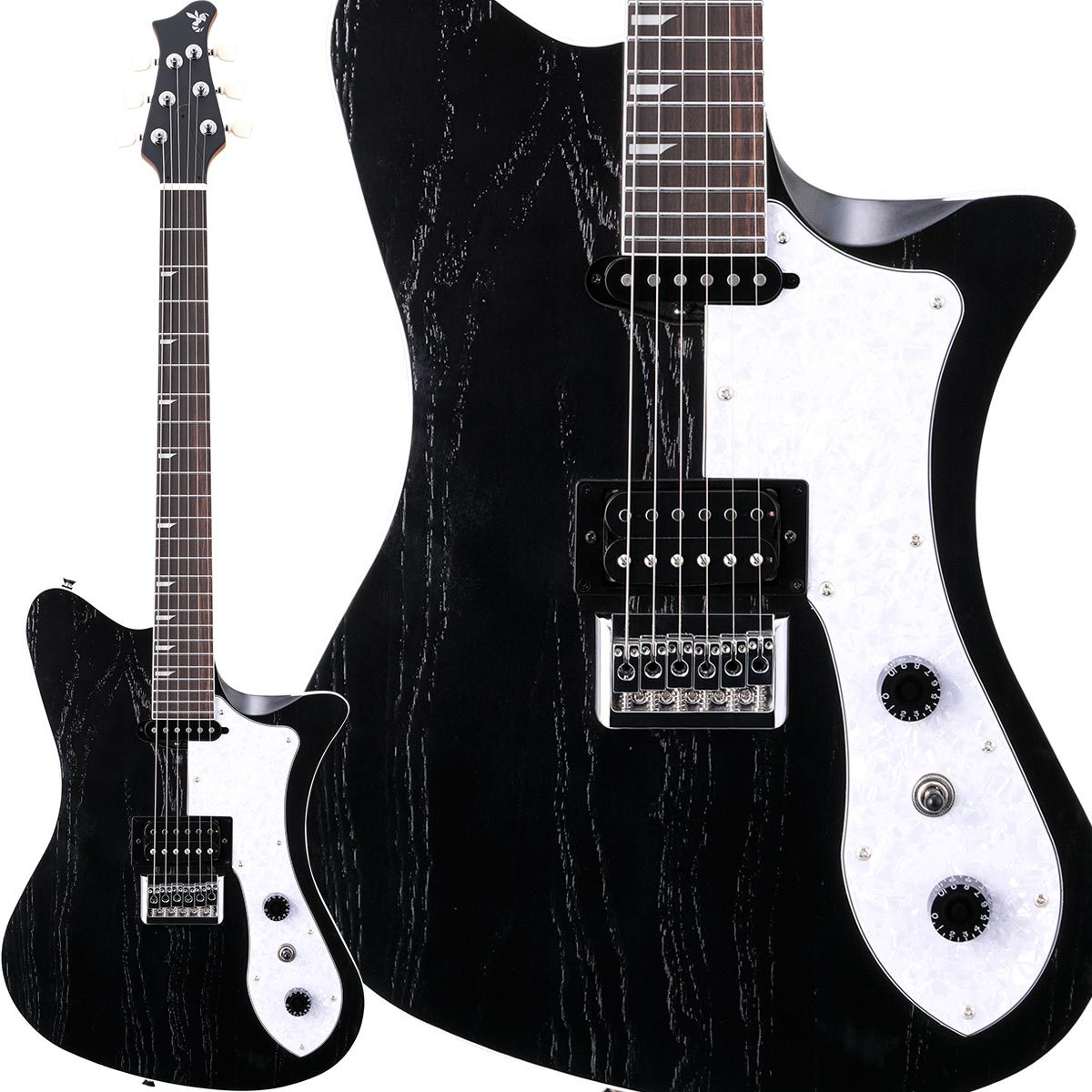 RYOGA SKATER/LEC-v2 Monochrome Black エレキギター コイル