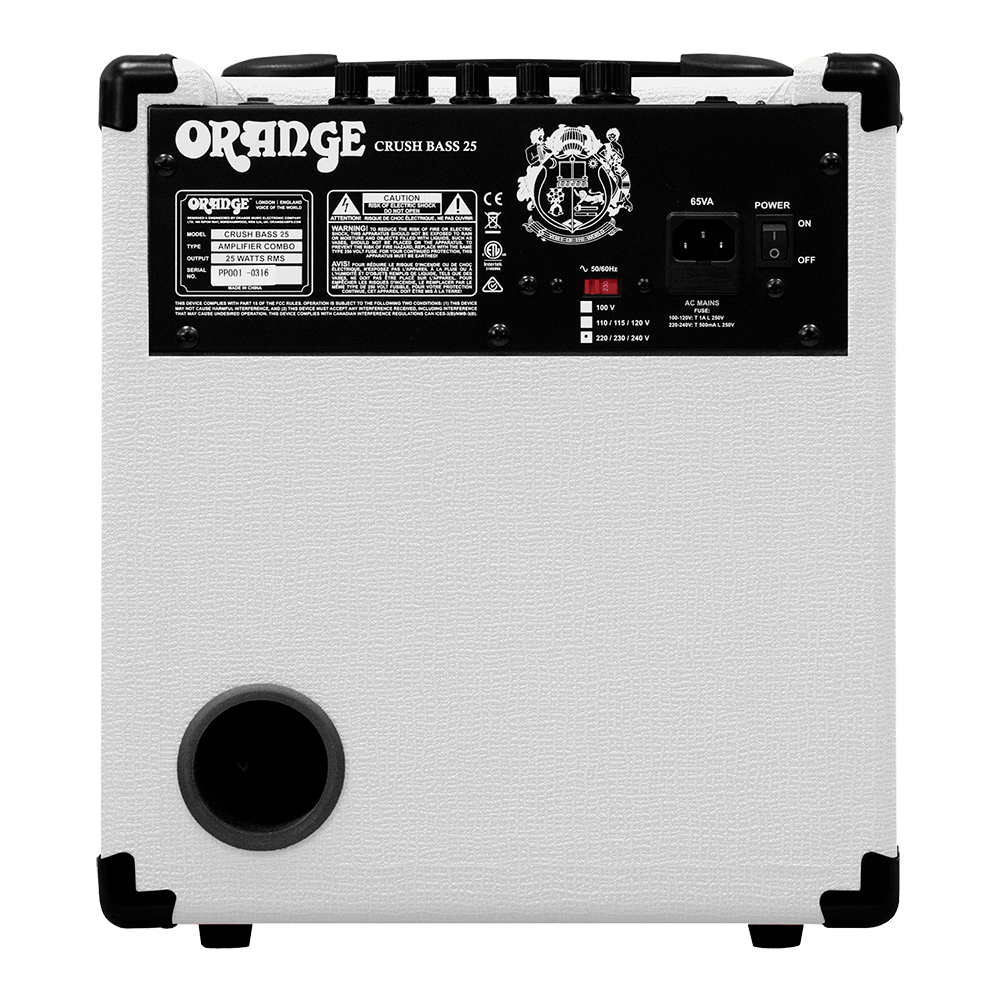 ORANGE Crush Bass 25 White (ホワイト) ベースアンプ コンボ