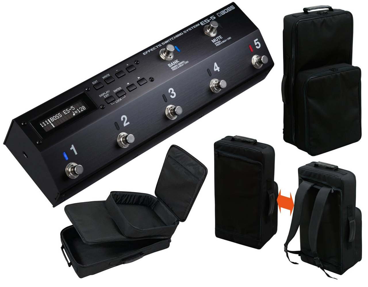 BOSS ES-5 Effects Switching System + EFXBP-01 スイッチャー