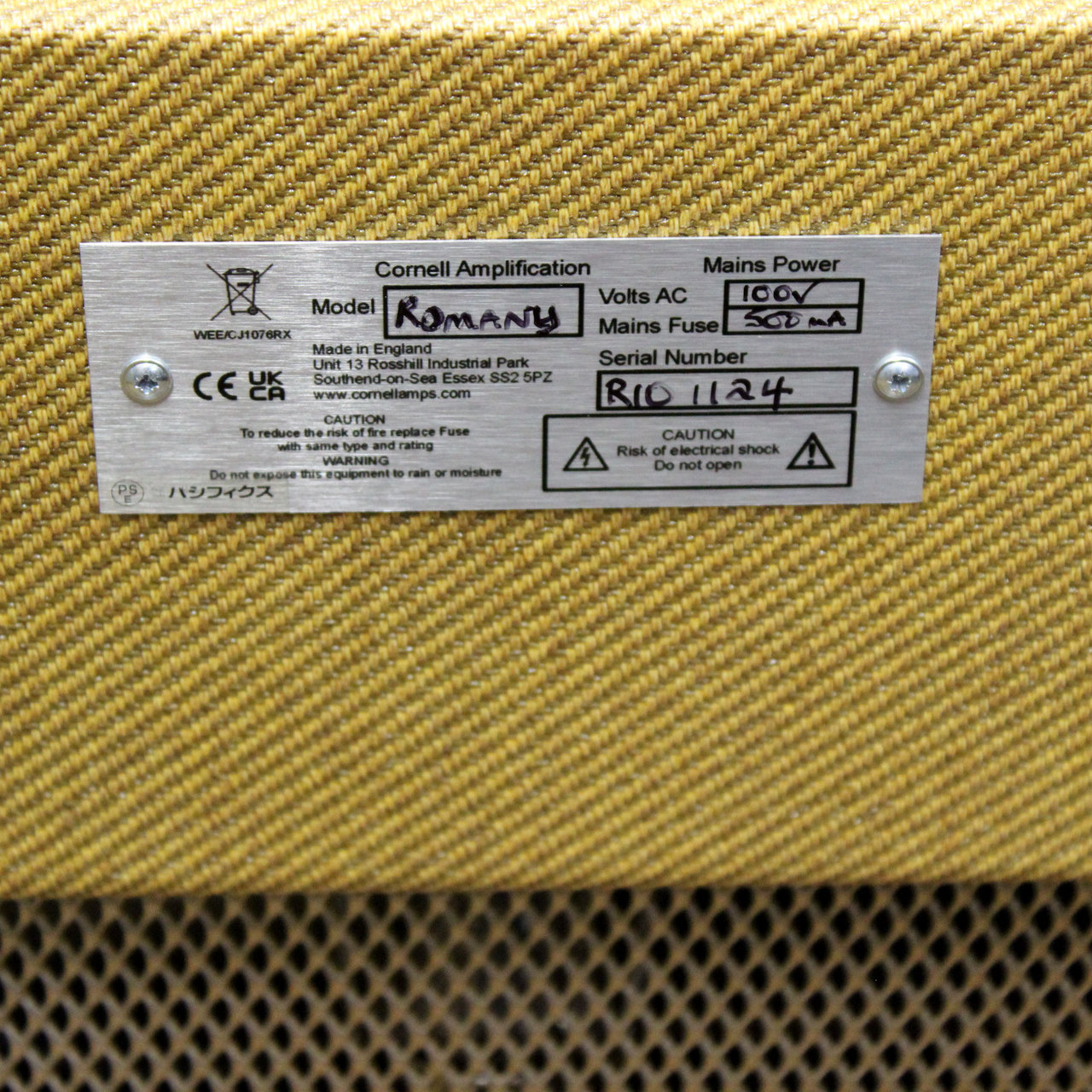 CORNELL Romany 10 コーネル ロマニー 真空管 コンボアンプ 正規輸入品 
