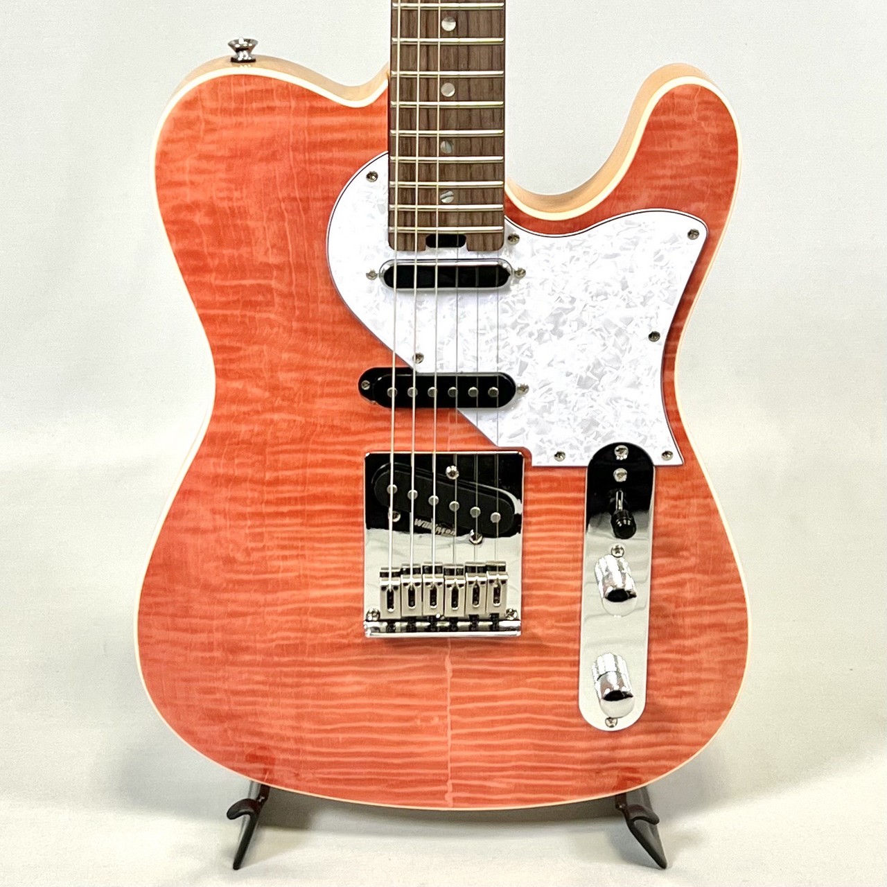 【美品】AriaProII エレキギター Misty Pink 初心者セット Aria ProⅡ 714-AE200 Misty Pink (MP) ＊ピック＆クリップ