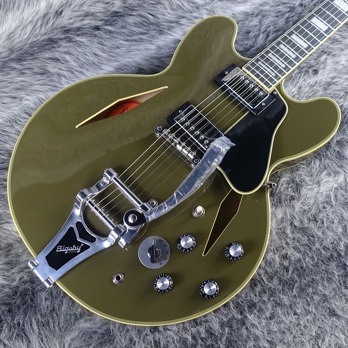 Epiphone Shinichi Ubukata ES-355 Custom Bigsby ver.02 Olive