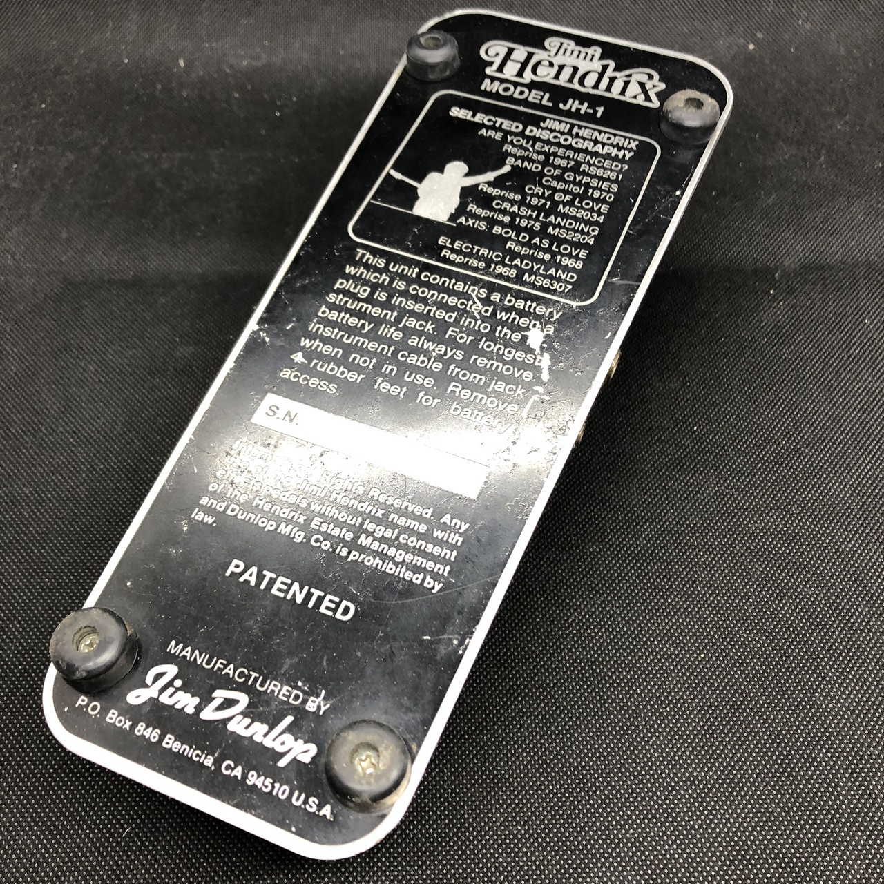 Jim Dunlop JH-1 Jimi Hendrix Wah（中古/送料無料）【楽器検索