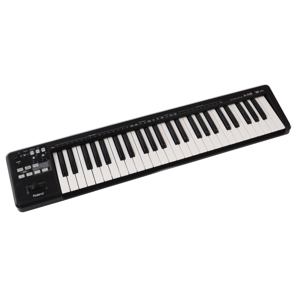 Roland 【中古】 MIDIキーボードコントローラー ROLAND A-49 BK