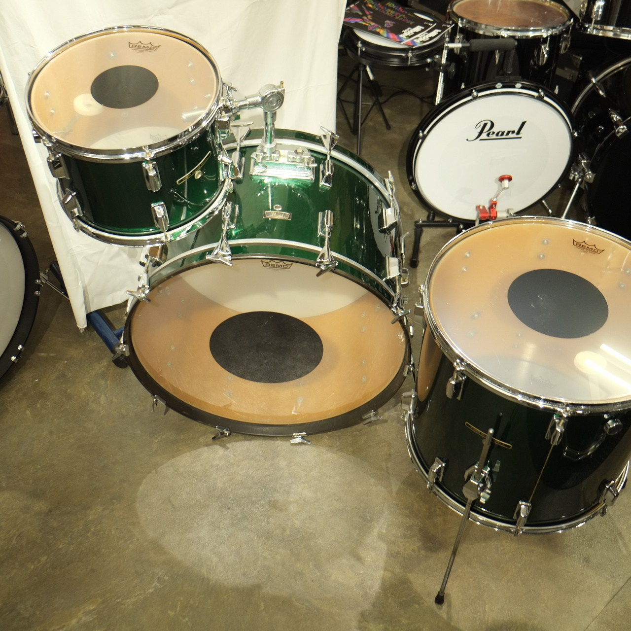 新作グッ Pearl パールFXファイバーグラスシェル13×11inchタムBlack