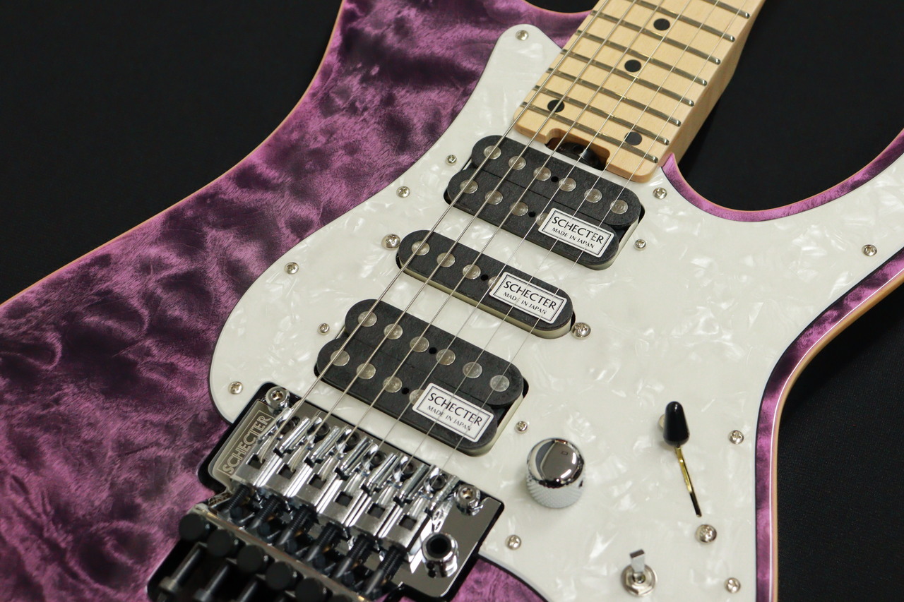 SCHECTER SD-2-24 Trans Purple（TP） SCHECTER SD-2-24-AL-VTR (See-thru Purple/Rosewood) ｜イケベ楽器店