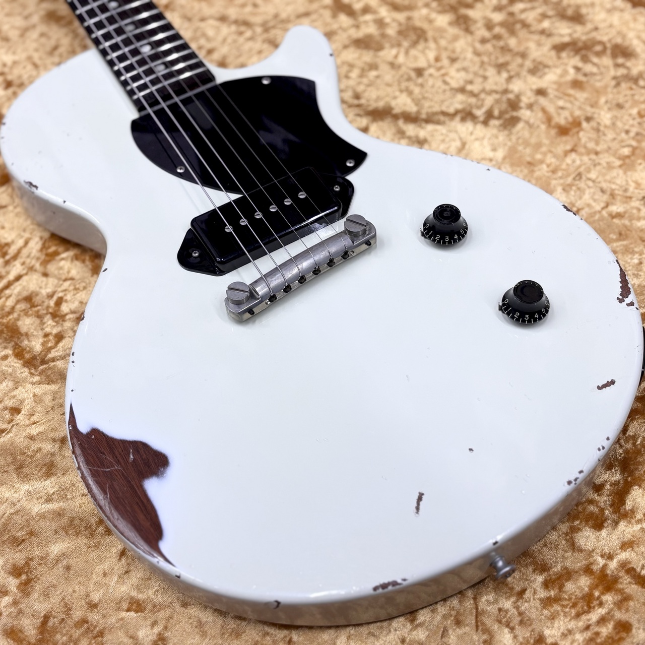 Bizen Works 【ホンマホ×ハカ指板】Burned Jr -Aged White ≒3.25kg