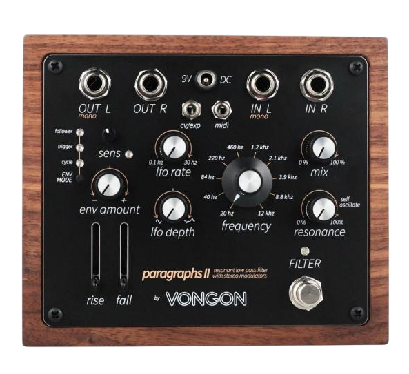 VONGON / Paragraphs II ローパスフィルター VONGON PARAGRAPHS II resonant low pass filter with stereo
