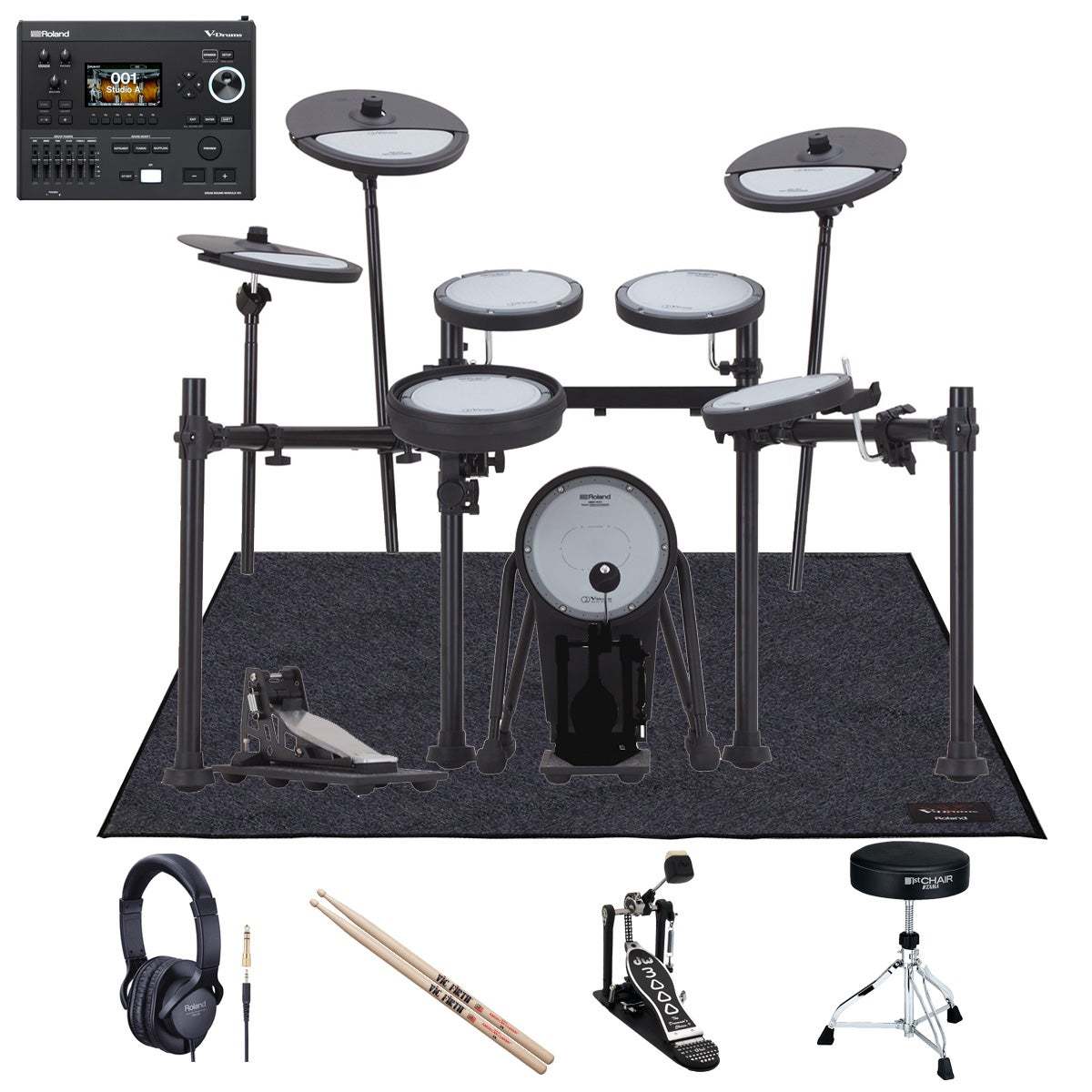 Roland VQD106PADS + V51音源モジュール・キット DW3000Aペダルや純正 