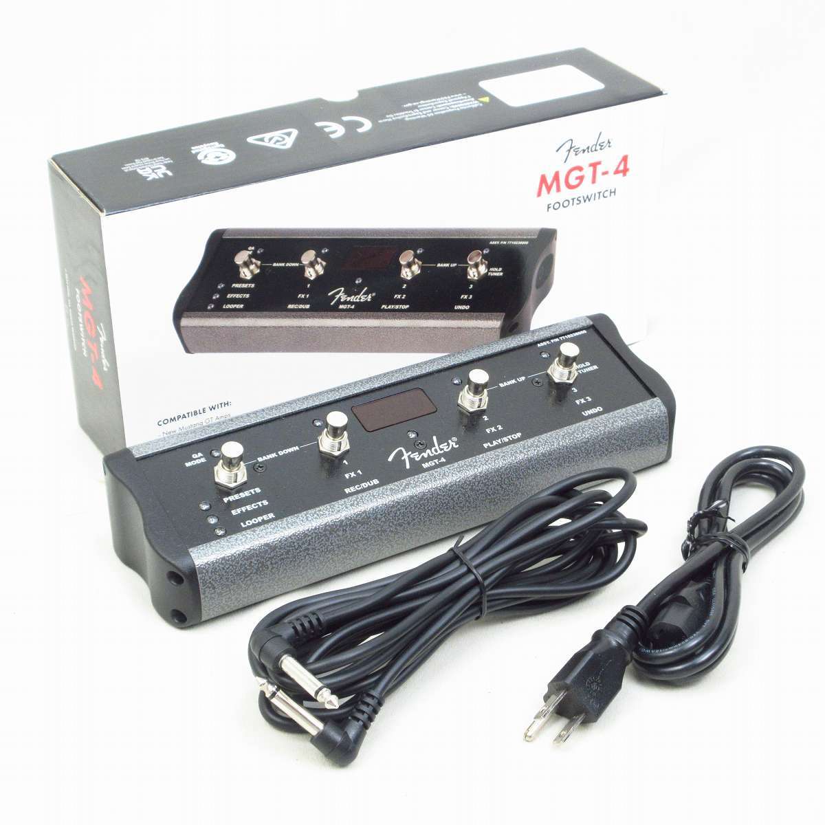 【新品・未使用】Fender MGT-4 Mustang GT用フットスイッチ Fender Mustang GT40 + MGT-4 Footswitch ギターアンプ 【横浜店