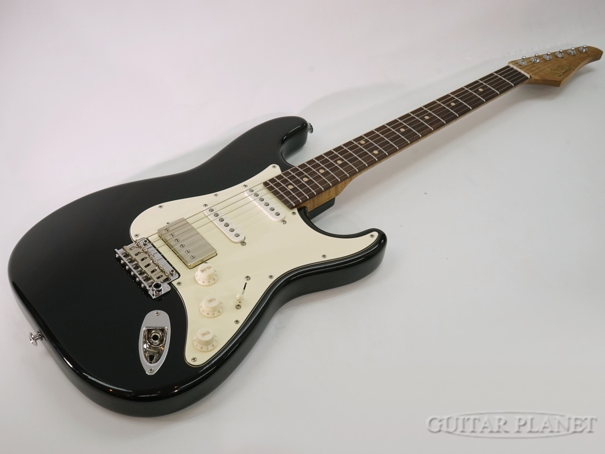 Suhr JE-Line Classic S Antique Roasted Flame Maple Neck -Black