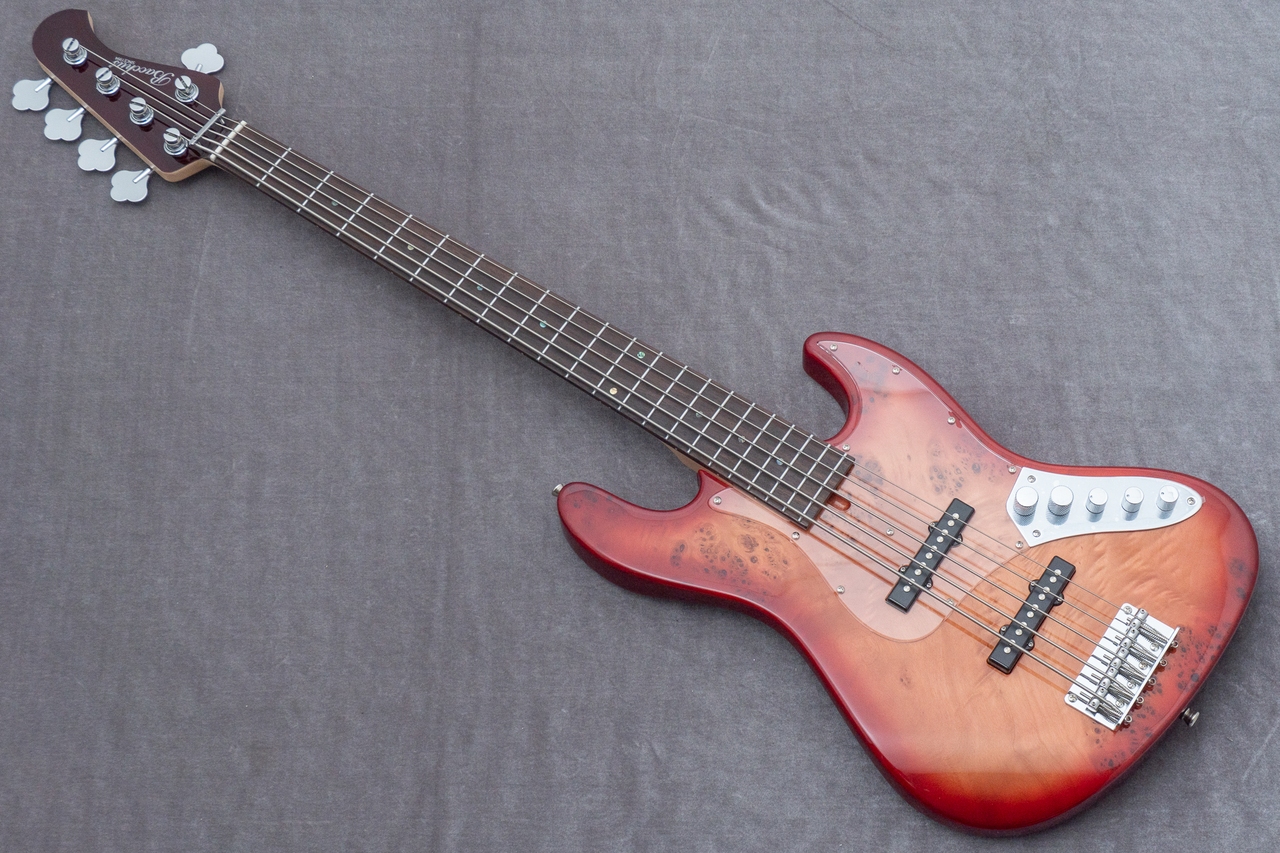 注釈あり５弦ベースBacchus / WJB5-BP/Act RD-B Bacchus WJB5-BP/Act 5弦ベース初心者12点セット【島村楽器で一番売れ