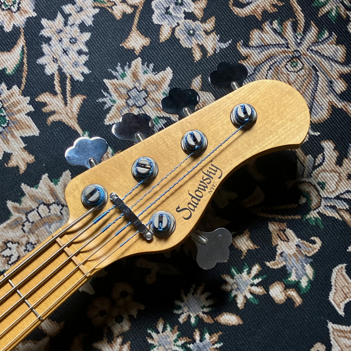 Sadowsky NYC Vintage 5 String J Bass (Transparent Sonic Blue) 2014