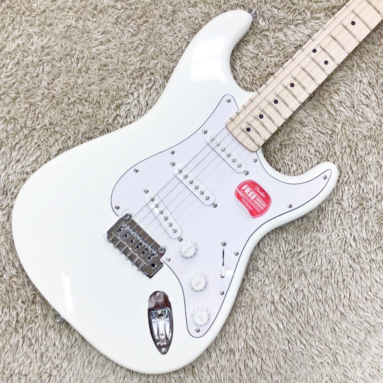 Squier by Fender Affinity Stratocaster MN WPG OLW (Olympic White