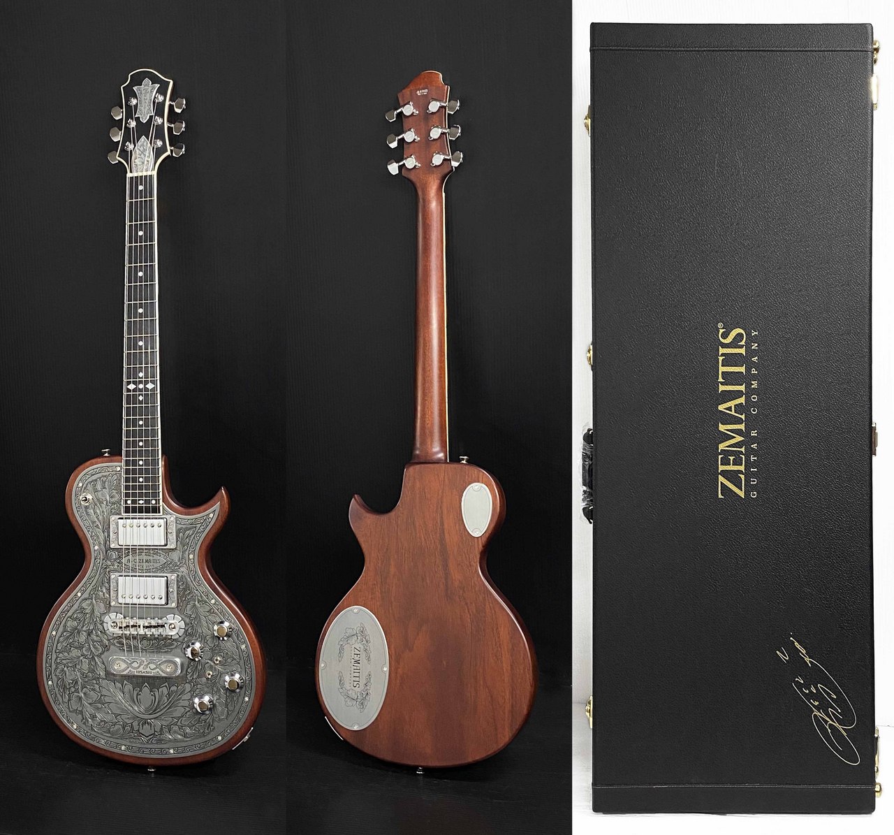 Zemaitis THE PORTRAIT Metal Front HISASHI Signature Model Natural