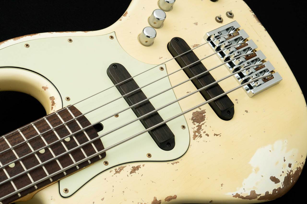 Xotic XJ-1T 5st Heavy Aged w/Matching Head -Vintage White-（新品