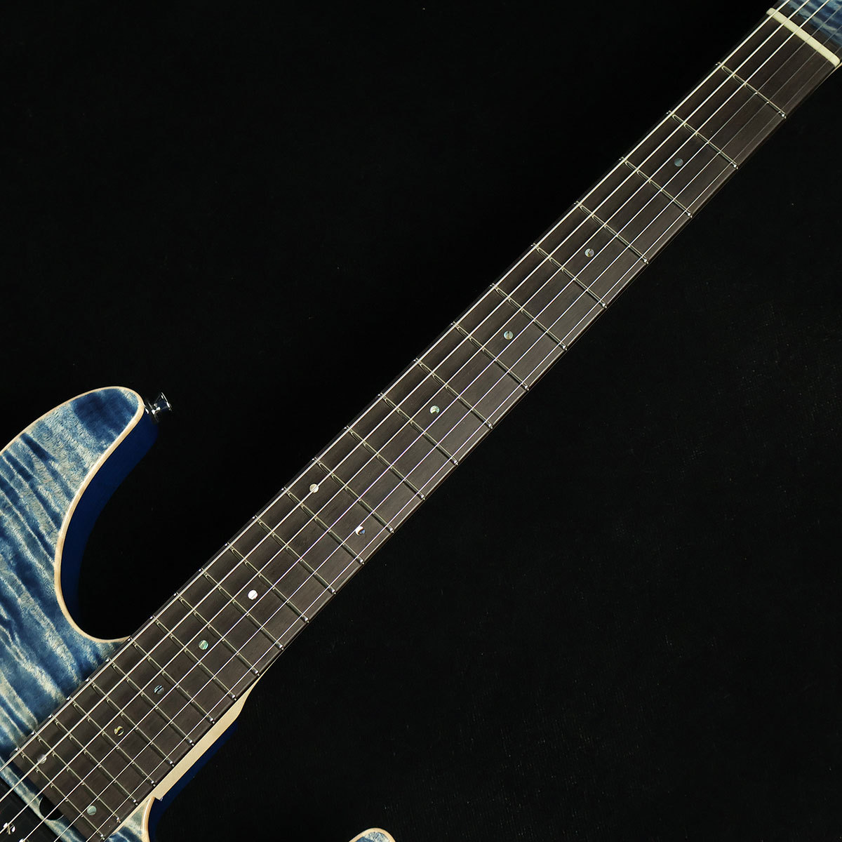 T's Guitars DST-Pro24 Exotic Maple Trans Blue Denim S/N：032955