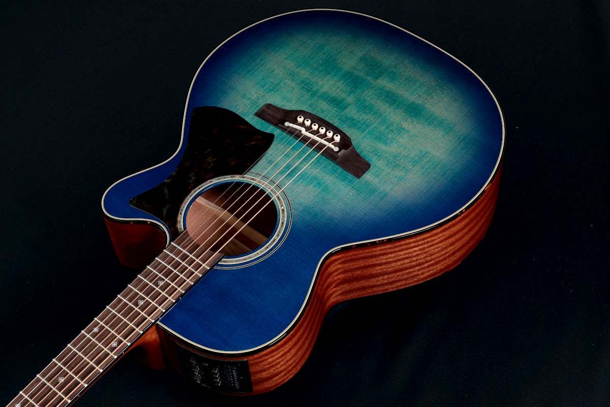 Takamine 500 Custom DMP541C Spec See-Through Blue Burst / Tortoise