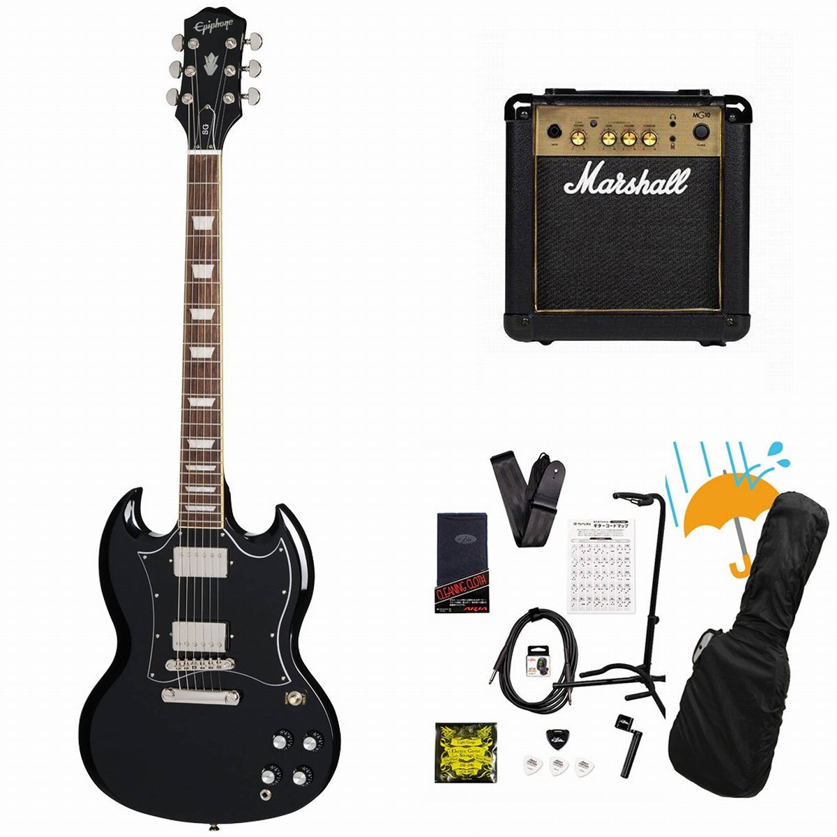 Epiphone Inspired by Gibson SG Standard Ebony エピフォン Marshall 
