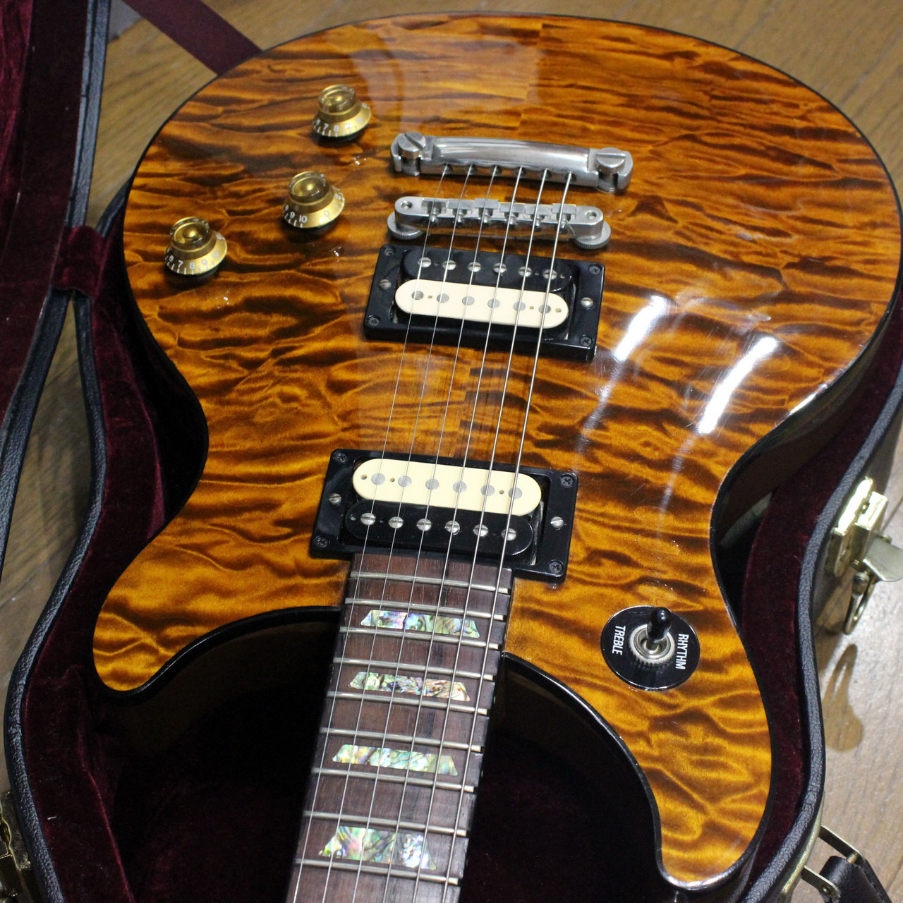 Gibson Custom Shop Tak Matsumoto DC Quilt Brown Burst 2nd Edition